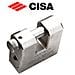Lucchetto corazzato Cisa in acciaio mm 84 per sicurezza serranda antiscasso - Foto miniatura 2