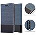 Custodia Compatibile Con Samsung Galaxy A70 In Blu Scuro Nero - Coperchio Protettiva Con Chiusura Magnetica, Funzione Stand E Tasca Per Le Carte - Foto miniatura 8