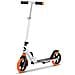 Luca Monopattino Regolabile In 3 Altezze Per Bambini E Adulti Ruote 200mm Con Ammortizzatori Fino A 100 Kg Pieghevole (bianco)  - Foto miniatura 3