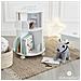 Libreria Per Bambini Rotonda In Mdf - Grigio - L 40 Xl 40 X H 59 Cm - Foto miniatura 9