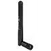 5G 3,3 - 5,0 GHz Antenna SMA maschio -1,0 - 4,5 dBi 10,9 cm omnidirezionale con raccordo basculante e materiale flessibile nero - Foto miniatura 1