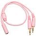 CL-AUD63024, Padiglione auricolare, Rosa, Cablato, Play / pause, Dinamico, 3,5 mm - Foto miniatura 2