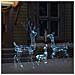 Famiglia di Renne di Natale 300 LED Bianco Freddo in Acrilico - Foto miniatura 3