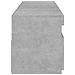 Mobili Porta TV con Luci LED 2 pz Grigio Cemento 75x35x40 cm - Foto miniatura 3