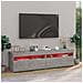 Mobili Porta TV con Luci LED 2 pz Grigio Cemento 75x35x40 cm - Foto miniatura 5