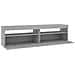 Mobili Porta TV con Luci LED 2 pz Grigio Cemento 75x35x40 cm - Foto miniatura 6