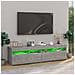 Mobili Porta TV con Luci LED 2 pz Grigio Cemento 75x35x40 cm - Foto miniatura 7