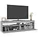 Mobili Porta TV con Luci LED 2 pz Grigio Cemento 75x35x40 cm - Foto miniatura 9