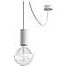Lampada A Sospensione In Aluminio Decentrata Per Esterni Ip65 Eiva Elegant Pdebiel0150sm01 Bianco 105xø60 Mm Alluminio - Foto miniatura 1