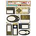 8 Etichette Regalo Adesive - Geometriche - Glitterate - Foto miniatura 1