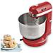 Mixer Frullatore Ed Impastatrice 5 Velocità 3,5L 350W Accessori Colore Rosso - Foto miniatura 2