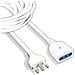 Prolunga Elettrica Spina Presa 3 Metri 3mt 10/16a Bipasso Cavo Bianco - Foto miniatura 5