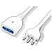 Prolunga Elettrica Spina Presa 3 Metri 3mt 10/16a Bipasso Cavo Bianco - Foto miniatura 6