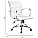 Sedia Con Ruote Asunik \, Poltrona Direzionale Con Braccioli, Sedia Ergonomica Da Ufficio, Bianco, 62x54h92/102 Cm - Foto miniatura 2