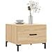Tavolini Salotto 2pz Rovere Sonoma 50x50x40cm Legno Multistrato - Foto miniatura 3