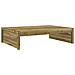 Poggiapiedi Da Giardino 120x80 Cm In Legno Impregnato Di Pino - Foto miniatura 2