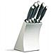 Masterclass Trojan 5 Piece Knife Set Stainless Steel Block - Foto miniatura 1