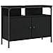 Mobile Lavabo Bagno Nero 60x30x60 Cm In Legno Multistrato - Foto miniatura 1