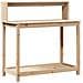 Tavolo Invaso Con Ripiani 108x50x109,5 Cm Legno Massello Pino - Foto miniatura 2