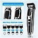 Kit Per Uomo Tagliacapelli Elettrico 5 In 1 Kit Barba Multifunzionale Impermeabile Tagliacapelli Per Naso E Baffi Senza Fili Con Display A Led - Foto miniatura 7