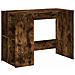 Scrivania Rovere Fumo 102x50x75 Cm In Legno Multistrato - Foto miniatura 2