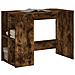 Scrivania Rovere Fumo 102x50x75 Cm In Legno Multistrato - Foto miniatura 3