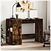 Scrivania Rovere Fumo 102x50x75 Cm In Legno Multistrato - Foto miniatura 1