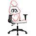 Sedia da Gaming Bianco e Rosa in Similpelle - Foto miniatura 1