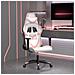 Sedia da Gaming Bianco e Rosa in Similpelle - Foto miniatura 10