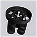 Lampada Da Soffitto Karbon 3p Nero Sl. 1582 - Minimalista Lampada Da Soffitto Nero 18x19.5x19.5 Cm - Foto miniatura 4