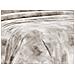 Completo Lenzuola Letto 100% Cotone Made In Italy Disegno Nebula Matrimoniale Beige - Foto miniatura 3