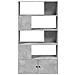 Libreria Grigio Cemento 100x36x189 Cm In Legno Multistrato - Foto miniatura 3