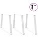 Gambe Per Tavolo Pranzo A V 3 Pz Bianco 90x(72-73,3)cm Acciaio - Foto miniatura 3