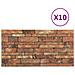 Lusso Casadino -  Pannelli Murali 3d Con Mattoni Marrone 10 Pz In Eps - Foto miniatura 2
