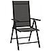 Sedie Da Giardino Pieghevoli 6 Pz In Textilene Nere - Foto miniatura 1