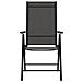 Sedie Da Giardino Pieghevoli 6 Pz In Textilene Nere - Foto miniatura 3