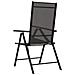 Sedie Da Giardino Pieghevoli 6 Pz In Textilene Nere - Foto miniatura 5