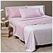 Completo Lenzuola William In Flanella Colore Rosa Misura Singolo. Lenzuolo Inferiore 90x200 cm Con Angolo Max 25cm + Lenzuolo Superiore 160x280 cm + Federa 50x80 cm - Foto miniatura 1