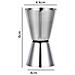 Misurino Doppio In Acciaio Inox Per Cocktail  M - Foto miniatura 2