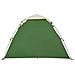 Tenda a Cupola da Campeggio 3 Persone Verde a Rilascio Rapido - Foto miniatura 9