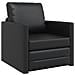 Divano Letto 2-in-1 Nera 74x77x81 cm Pelle Sintetica - Foto miniatura 1