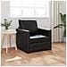 Divano Letto 2-in-1 Nera 74x77x81 cm Pelle Sintetica - Foto miniatura 2