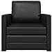 Divano Letto 2-in-1 Nera 74x77x81 cm Pelle Sintetica - Foto miniatura 5