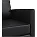 Divano Letto 2-in-1 Nera 74x77x81 cm Pelle Sintetica - Foto miniatura 8
