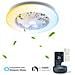 Ventilatore Soffitto Smart Led 40w 4400lm Cct 7 Pale Bianco - Foto miniatura 1