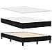 Letto Box Spring con Materasso e Panchina Nera 120x200 cm Tessuto - Foto miniatura 3