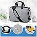Sithon Borsa A Tracolla Per Laptop Grigia 41 X 28 X 11 Cm - Foto miniatura 6