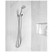 Kit Doccia Con Soffione E Flessibile Tarma 4 Funzioni Argento - Foto miniatura 1