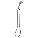 Kit Doccia Con Soffione E Flessibile Tarma 4 Funzioni Argento - Foto miniatura 3
