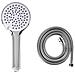 Kit Doccia Con Soffione E Flessibile Tarma 4 Funzioni Argento - Foto miniatura 4